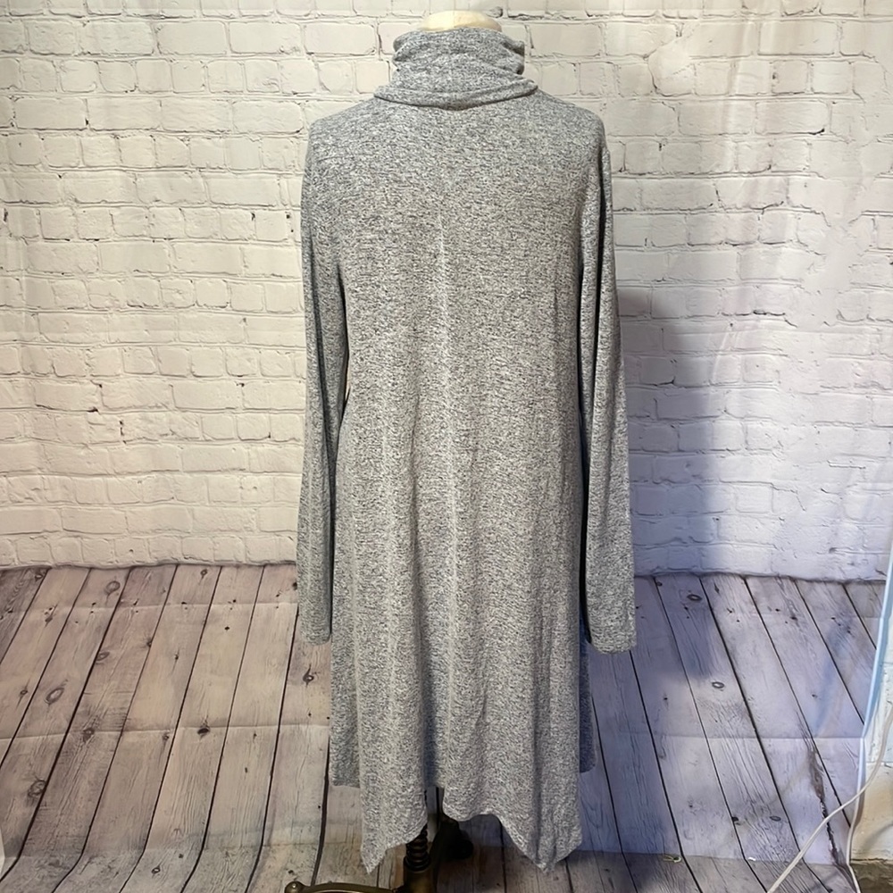 Mossimo Size Large Gray turtleneck long sleeve dress - Picture 2 of 5